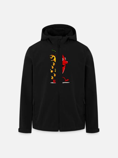 Red hot chili - Recycelte Männer Softshell-Jacke von Stanley/Stella - Schwarz