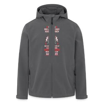 KANALBAUER - Recycelte Männer Softshell-Jacke von Stanley/Stella - Anthrazit - Vorne - AI Model Male 185 light (185cm)