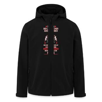 MALER - Recycelte Männer Softshell-Jacke von Stanley/Stella - Schwarz - Vorne - AI Model Male 185 light (185cm)