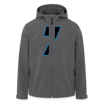 number_7 - Recycelte Männer Softshell-Jacke von Stanley/Stella - Anthrazit - Vorne - AI Model Male 185 light (185cm)