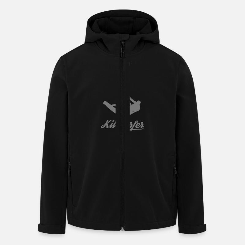 Kitesurfer - Recycelte Männer Softshell-Jacke von Stanley/Stella - Schwarz