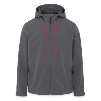 Kind 2 (personalisierbar) - Recycelte Männer Softshell-Jacke von Stanley/Stella - Schwarz - Vorne - AI Model Male 185 light (185cm)