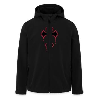 gothic, splatter, cross - Men’s Recycled Softshell Jacket by Stanley/Stella - black - Front - AI Model Male 185 light (185cm)