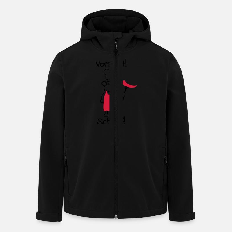 Vorsicht schaaf! - Recycelte Männer Softshell-Jacke von Stanley/Stella - Schwarz