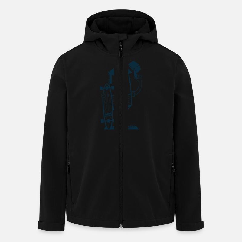 Don't Call It Skateboard - Recycelte Männer Softshell-Jacke von Stanley/Stella - Schwarz