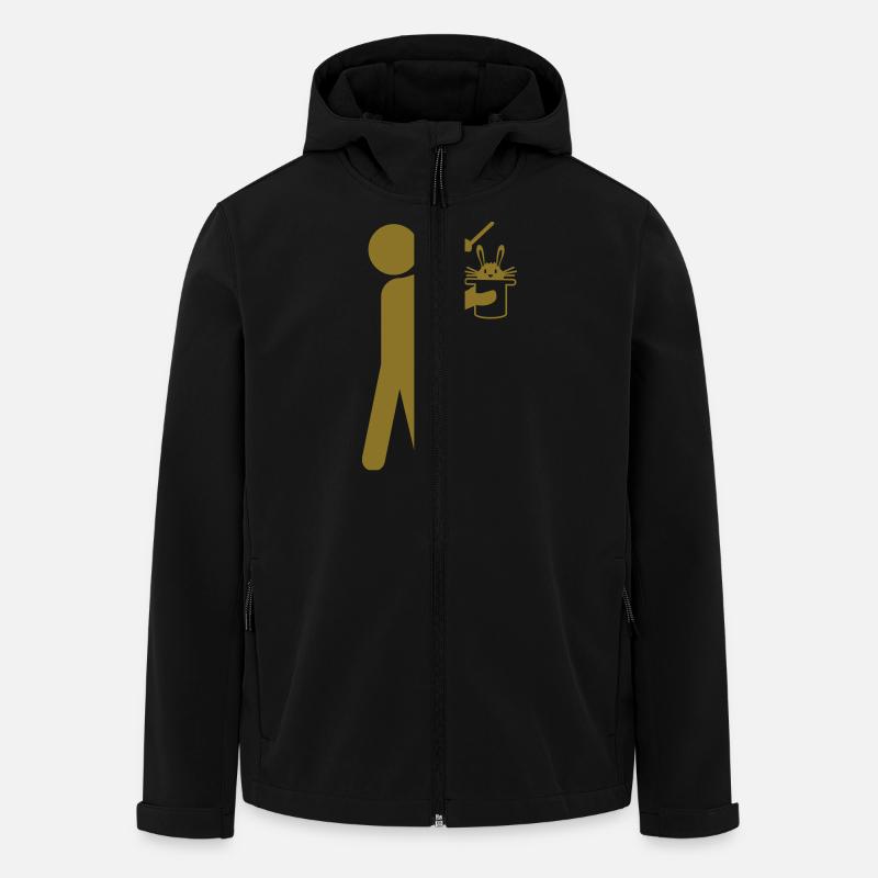 Magic - Recycelte Männer Softshell-Jacke von Stanley/Stella - Schwarz