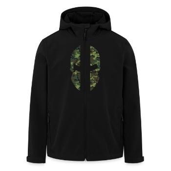 spartan helmet camouflage - Recycelte Männer Softshell-Jacke von Stanley/Stella - Schwarz - Vorne - AI Model Male 185 light (185cm)