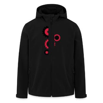 zahnraeder_hs2 - Veste softshell homme en polyester recyclé Stanley/Stella - noir - Devant - AI Model Male 185 light (185cm)