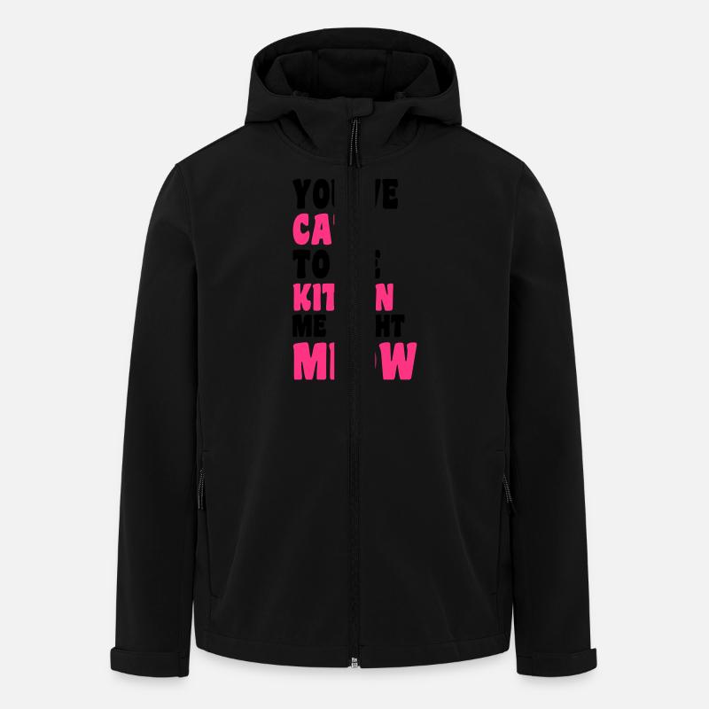 Meow - Recycelte Männer Softshell-Jacke von Stanley/Stella - Schwarz