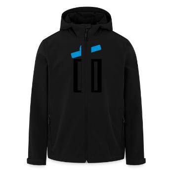 Dustbin - Men’s Recycled Softshell Jacket by Stanley/Stella - black - Front - AI Model Male 185 light (185cm)
