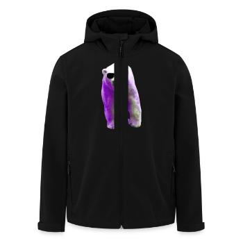 Polar Bear - Eisbär - Recycelte Männer Softshell-Jacke von Stanley/Stella - Schwarz - Vorne - AI Model Male 185 light (185cm)