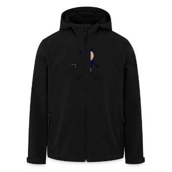 Polizist Cop - Recycelte Männer Softshell-Jacke von Stanley/Stella - Schwarz - Vorne - AI Model Male 185 light (185cm)