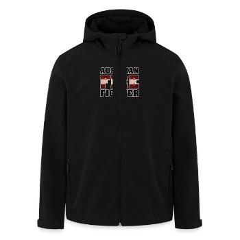Austrian Fire Fighter - Recycelte Männer Softshell-Jacke von Stanley/Stella - Schwarz - Vorne - AI Model Male 185 light (185cm)
