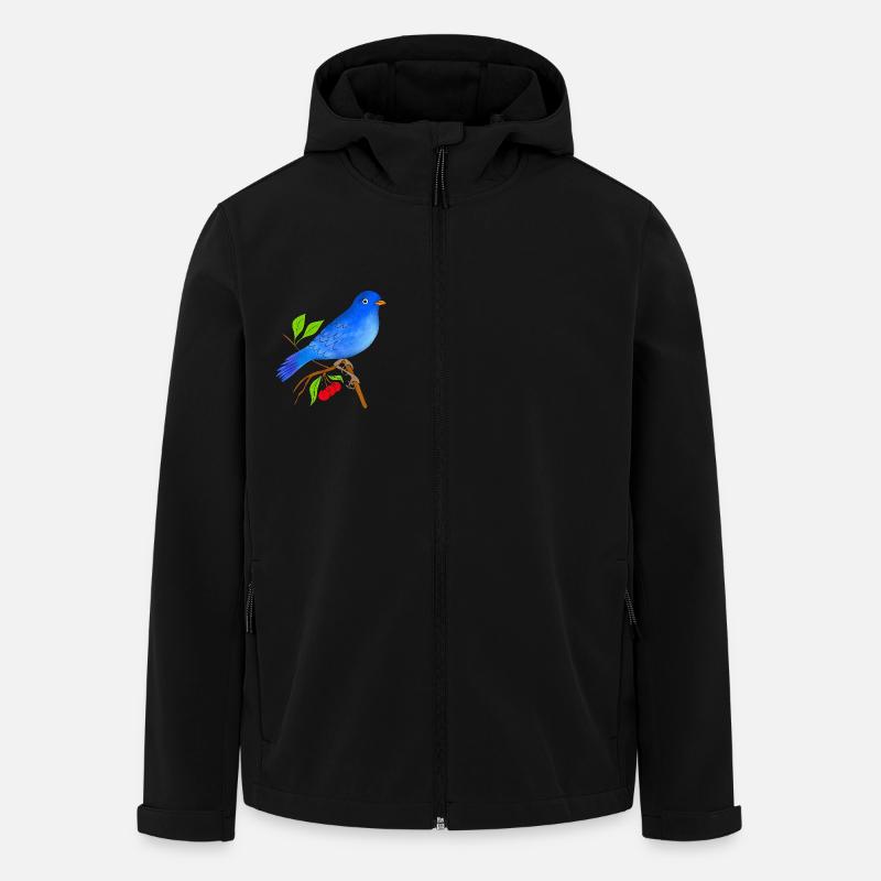 Blue bird - Men’s Recycled Softshell Jacket by Stanley/Stella - black