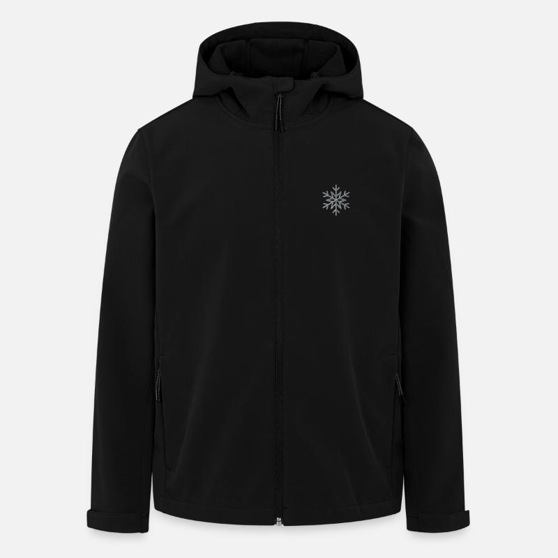 Snowflake - Recycelte Männer Softshell-Jacke von Stanley/Stella - Schwarz