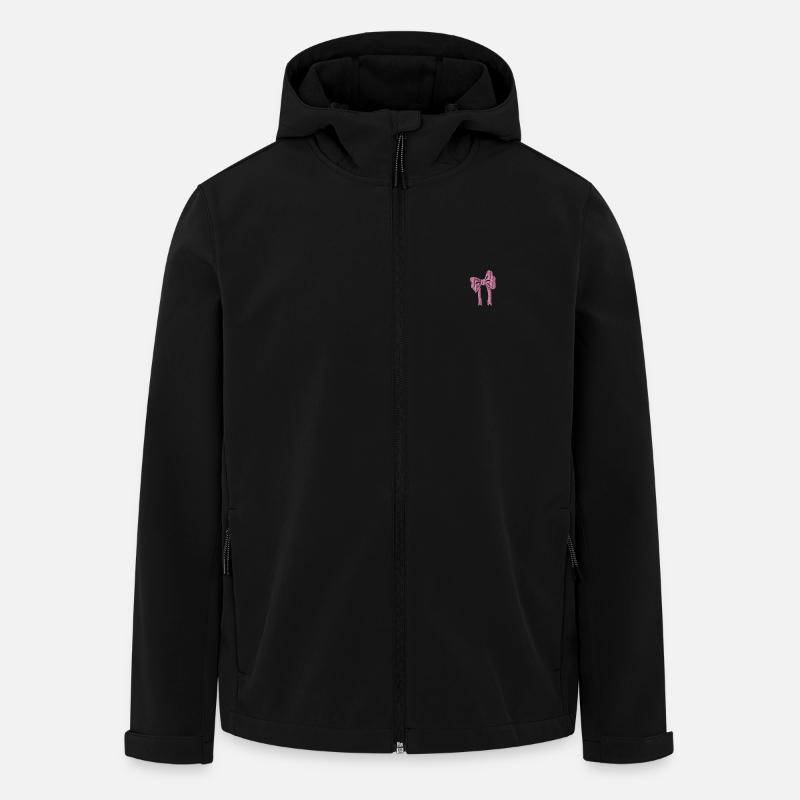 Schleife bestickt - Recycelte Männer Softshell-Jacke von Stanley/Stella - Schwarz