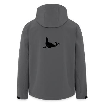 Sea Lion - Men’s Recycled Softshell Jacket by Stanley/Stella - anthracite - Back - AI Model Male 185 light (185cm)