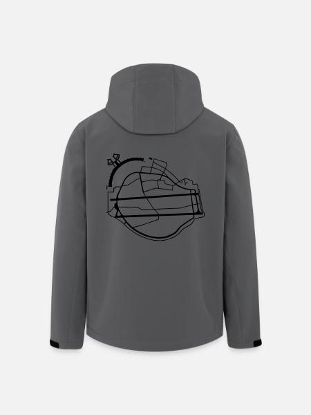 Le parc de Tempelhof Berlin - Veste softshell homme en polyester recyclé Stanley/Stella - charbon