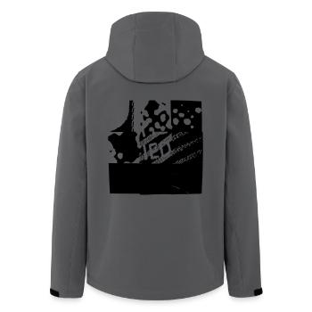 experimental streetart graffiti design logo - Recycelte Männer Softshell-Jacke von Stanley/Stella - Anthrazit - Hinten - AI Model Male 185 light (185cm)