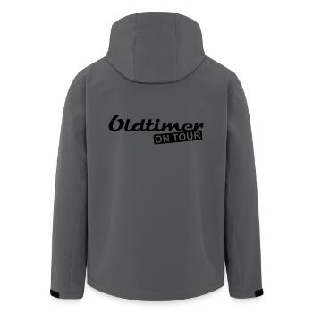 Oldtimer on Tour - Men’s Recycled Softshell Jacket by Stanley/Stella - anthracite - Back - AI Model Male 185 light (185cm)