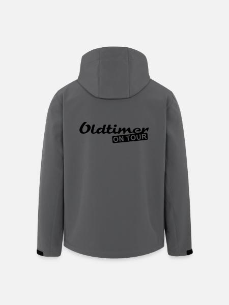 Oldtimer on Tour - Veste softshell homme en polyester recyclé Stanley/Stella - charbon