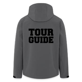 tour-guide - Recycelte Männer Softshell-Jacke von Stanley/Stella - Anthrazit - Hinten - AI Model Male 185 light (185cm)