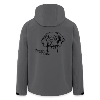 MAGYAR VIZSLA Hunde Jagdhunde Wilsigns Hund - Recycelte Männer Softshell-Jacke von Stanley/Stella - Anthrazit - Hinten - AI Model Male 185 light (185cm)