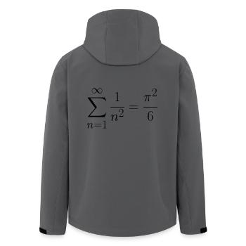 L’idée de cadeau de problème de Bâle - Veste softshell homme en polyester recyclé Stanley/Stella - charbon - Dos - AI Model Male 185 light (185cm)