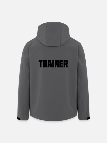 TRAINER Geschenk für Sportlehrer und Trainer - Recycelte Männer Softshell-Jacke von Stanley/Stella - Anthrazit