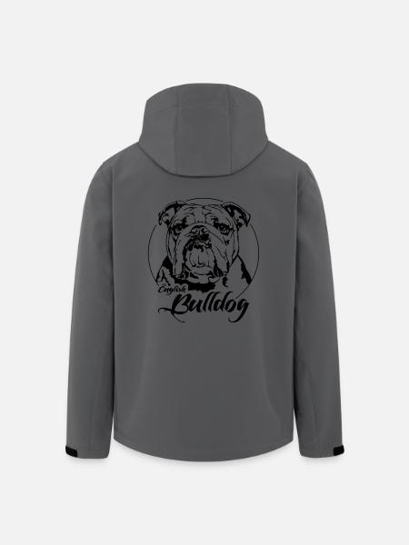 EN ANGLAIS BULLDOG English Bulldog Chiens Wilsigns - Veste softshell homme en polyester recyclé Stanley/Stella - charbon