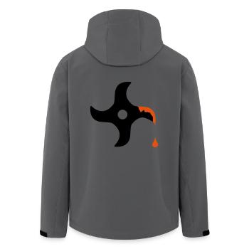ninja - Men’s Recycled Softshell Jacket by Stanley/Stella - anthracite - Back - AI Model Male 185 light (185cm)