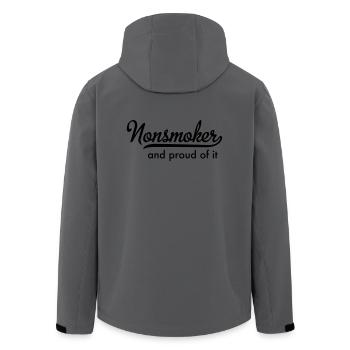 Non-fumeur - Veste softshell homme en polyester recyclé Stanley/Stella - charbon - Dos - AI Model Male 185 light (185cm)