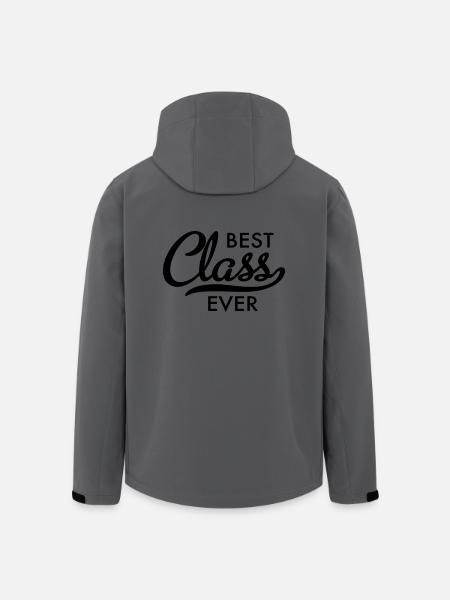 meilleure classe - Veste softshell homme en polyester recyclé Stanley/Stella - charbon