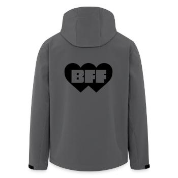 Best Friends Forever - Recycelte Männer Softshell-Jacke von Stanley/Stella - Anthrazit - Hinten - AI Model Male 185 light (185cm)