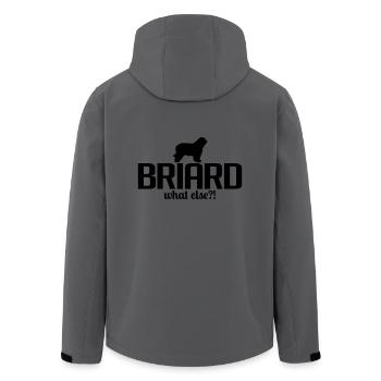 BRIARD what else - Recycelte Männer Softshell-Jacke von Stanley/Stella - Anthrazit - Hinten - AI Model Male 185 light (185cm)