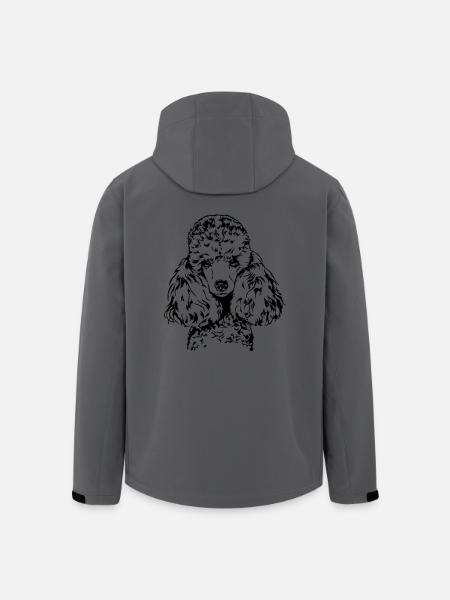PUDEL Kleinpudel Zwergpudel Wilsigns Hundeportrait - Recycelte Männer Softshell-Jacke von Stanley/Stella - Anthrazit