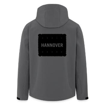 Hannover Kekse - Recycelte Männer Softshell-Jacke von Stanley/Stella - Anthrazit - Hinten - AI Model Male 185 light (185cm)