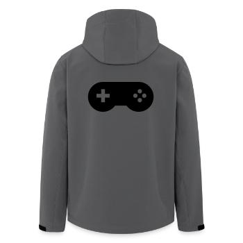 Controller 2 - Recycelte Männer Softshell-Jacke von Stanley/Stella - Anthrazit - Hinten - AI Model Male 185 light (185cm)