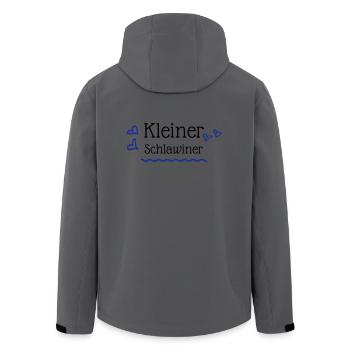 Kleiner Schlawiner Kinder Baby Geschenk Idee - Recycelte Männer Softshell-Jacke von Stanley/Stella - Anthrazit - Hinten - AI Model Male 185 light (185cm)