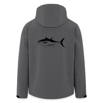 thon - Veste softshell homme en polyester recyclé Stanley/Stella - charbon - Dos - AI Model Male 185 light (185cm)