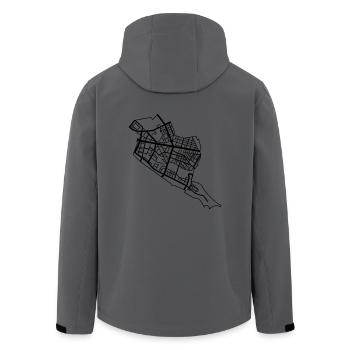 Friedrichshain Berlin - Men’s Recycled Softshell Jacket by Stanley/Stella - anthracite - Back - AI Model Male 185 light (185cm)