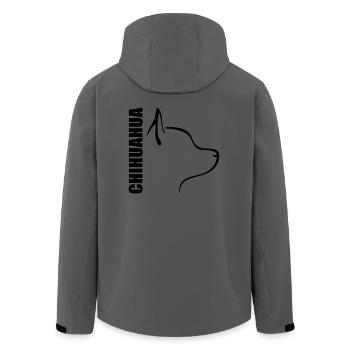 CHIHUAHUA PROFIL - Recycelte Männer Softshell-Jacke von Stanley/Stella - Anthrazit - Hinten - AI Model Male 185 light (185cm)