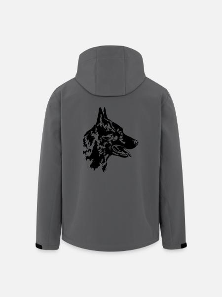 HOLLANDSE HERDER - HOLLANDSE HERDERSHOND Wilsigns - Recycelte Männer Softshell-Jacke von Stanley/Stella - Anthrazit