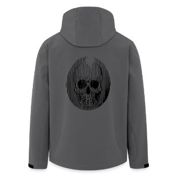 Skull lines - Men’s Recycled Softshell Jacket by Stanley/Stella - anthracite - Back - AI Model Male 185 light (185cm)