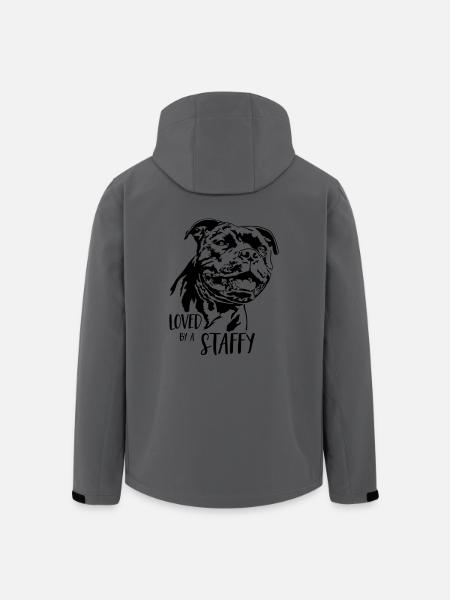 STAFFORDSHIRE BULL TERRIER Staffy Wilsigns - Men’s Recycled Softshell Jacket by Stanley/Stella - anthracite