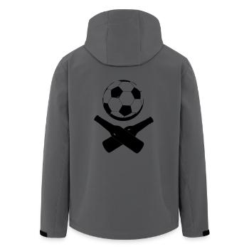 Soccer Bottle - Men’s Recycled Softshell Jacket by Stanley/Stella - anthracite - Back - AI Model Male 185 light (185cm)