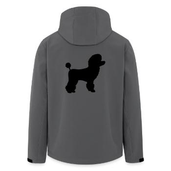 Pudel Geschenk - Recycelte Männer Softshell-Jacke von Stanley/Stella - Anthrazit - Hinten - AI Model Male 185 light (185cm)