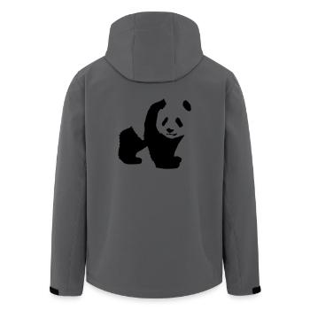 panda - Veste softshell homme en polyester recyclé Stanley/Stella - charbon - Dos - AI Model Male 185 light (185cm)