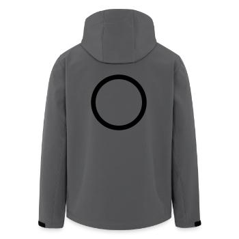 The OA: O - Recycelte Männer Softshell-Jacke von Stanley/Stella - Anthrazit - Hinten - AI Model Male 185 light (185cm)