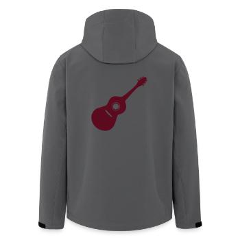 Guitar gift - Men’s Recycled Softshell Jacket by Stanley/Stella - anthracite - Back - AI Model Male 185 light (185cm)